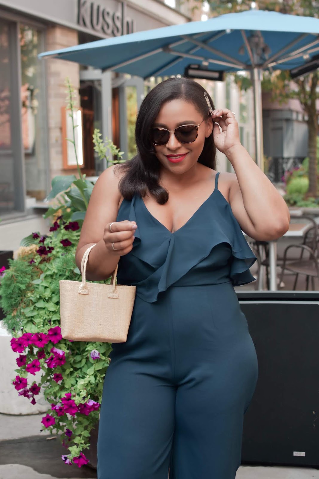 White Kitten Heel Mules Outfit Idea — Date Night Outfits