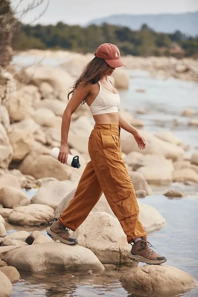 Rust Cargo Pants for an Adventurous Vibe Rust Cargo Pants for an Adventurous Vibe — Camping Outfits