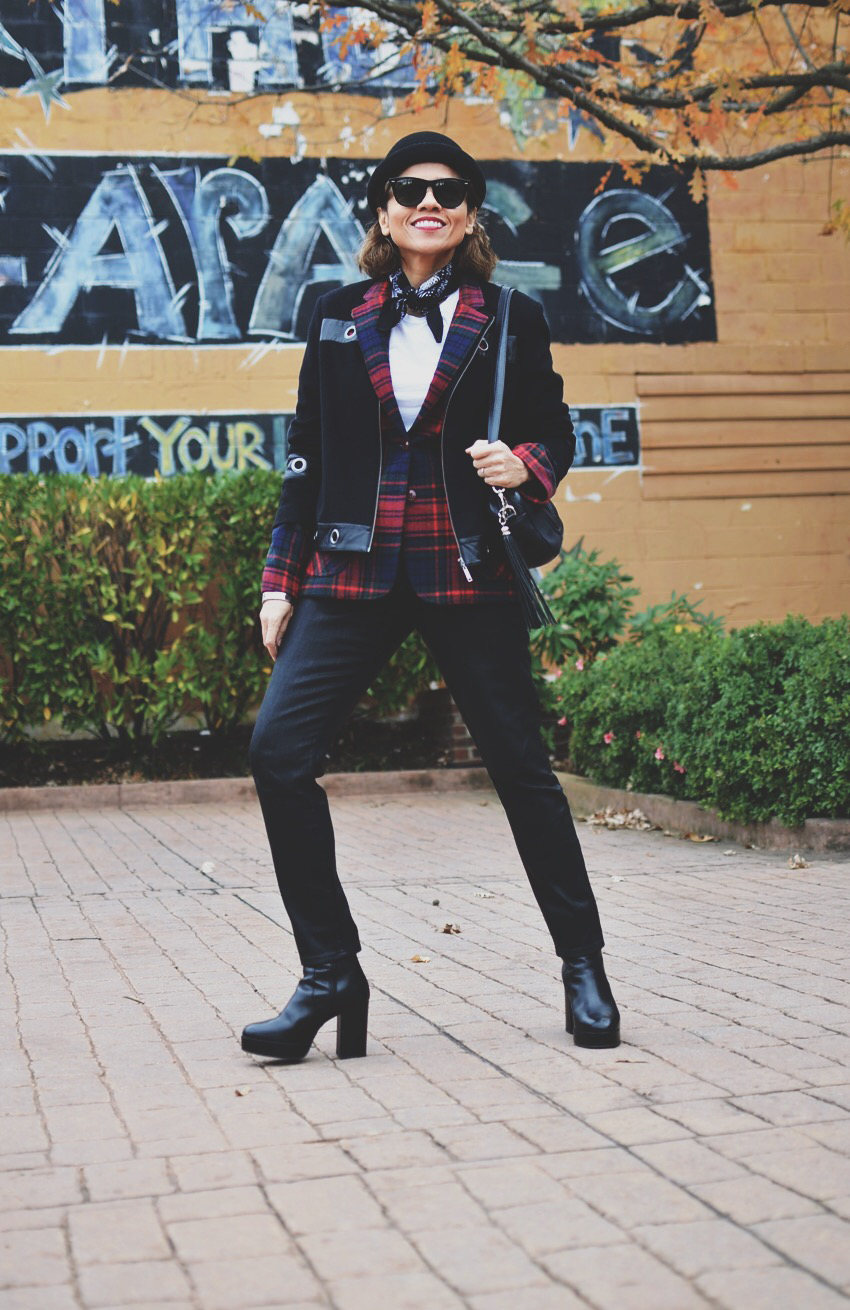 Sophisticated Punk: Plaid Blazer and Trousers Sophisticated Punk: Plaid Blazer and Trousers — Punk Outfits