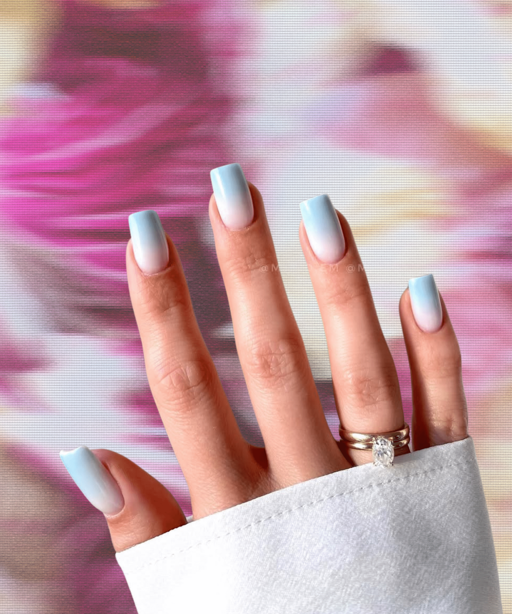 Deep Blue to Pink Glossy Ombre Deep Blue to Pink Glossy Ombre — Ombre Nails
