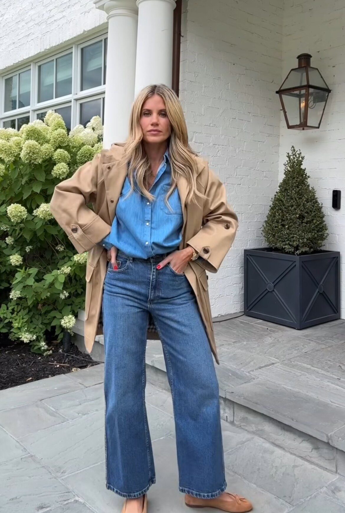 Timeless Trench Coat and Denim Combination Timeless Trench Coat and Denim Combination — Basic Outfits