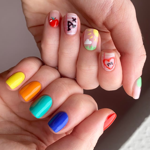 back to school nails 🍎✏️ : r/Nails