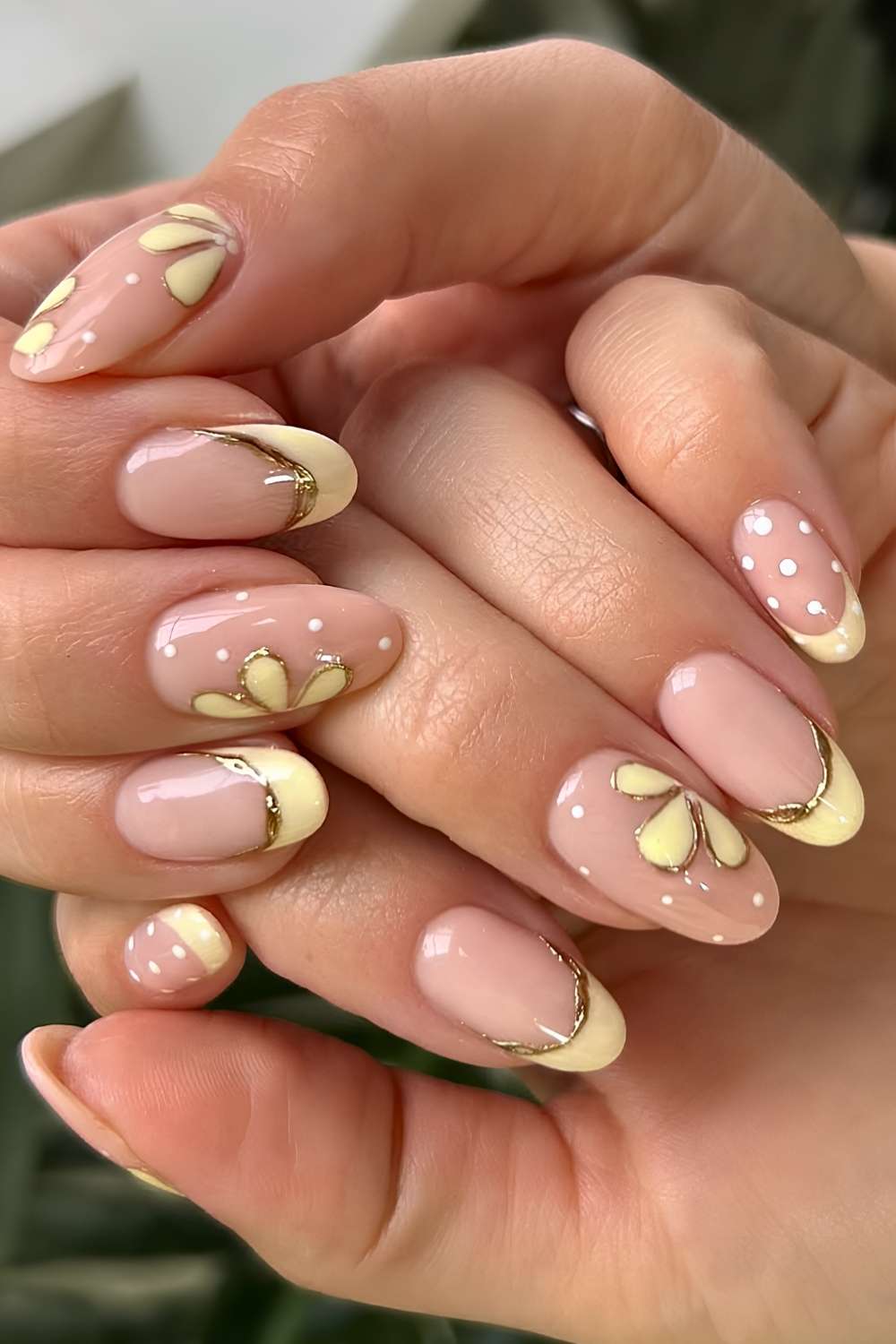 Glossy Visual Idea — Yellow Nails
