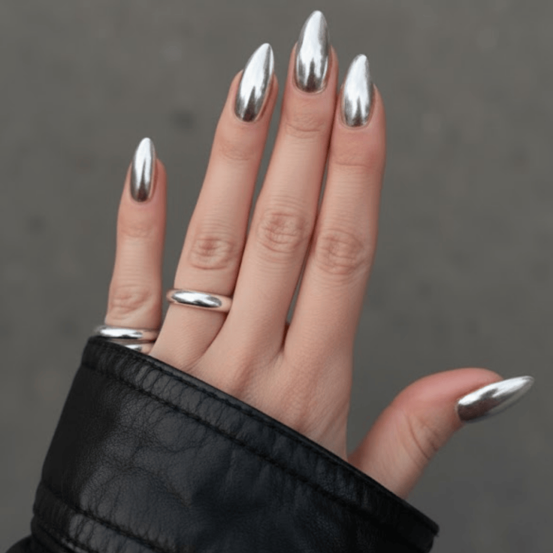 Solid Color Visual Idea Solid Color Visual Idea — Silver Nails
