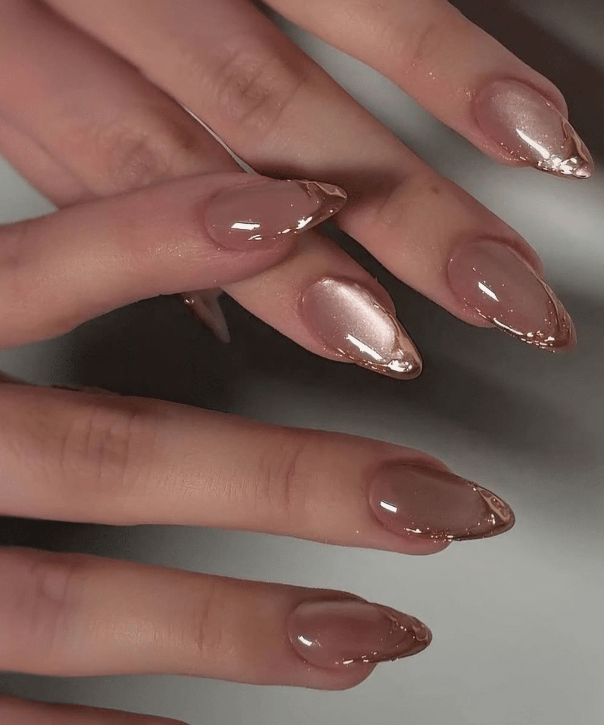 Pale Pink Cat Eye with Gold Star Accents Pale Pink Cat Eye with Gold Star Accents — Cat Eye Nails