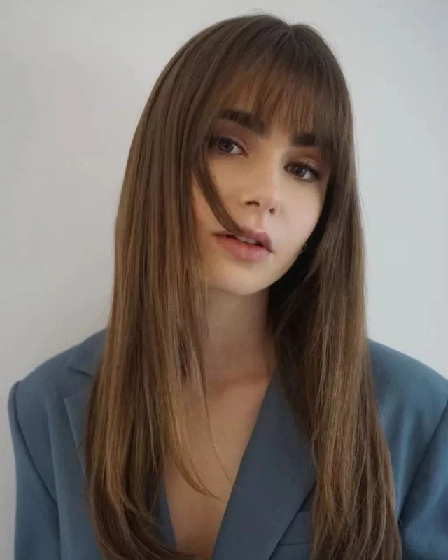 21 Birkin Bangs for Long Hair to Refresh Your Look