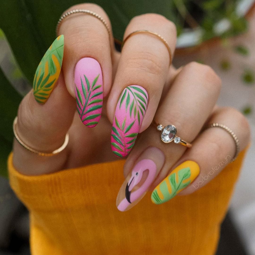Matte Visual Idea Matte Visual Idea — Tropical Nails