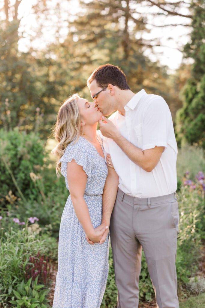 Elegant Outdoor Engagement: White Tiered Dress Elegant Outdoor Engagement: White Tiered Dress — Engagement Photo Outfits