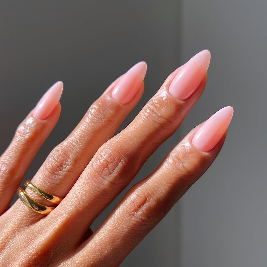 Translucent Milky Pink Almonds Translucent Milky Pink Almonds — Dip Powder Nails