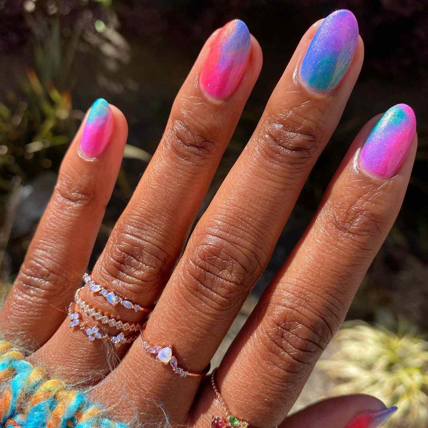Yellow to Orange-Red Glossy Ombre Yellow to Orange-Red Glossy Ombre — Ombre Nails