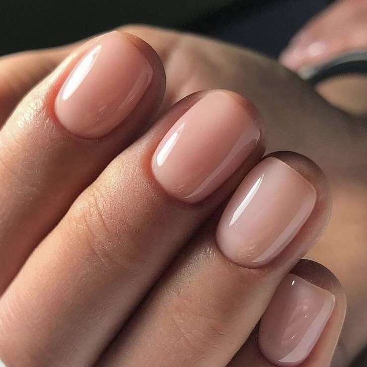 Perfectly Polished Sheer Nude Pink — Nails for Women Over 40
