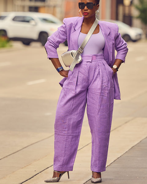 Business Casual Daytime Event Outfit Idea Business Casual Daytime Event Outfit Idea — Purple Outfits