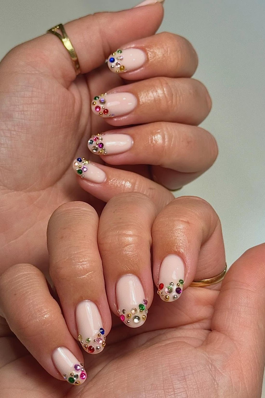 Glossy Rhinestones Visual Idea Glossy Rhinestones Visual Idea — Sweet 16 Nails