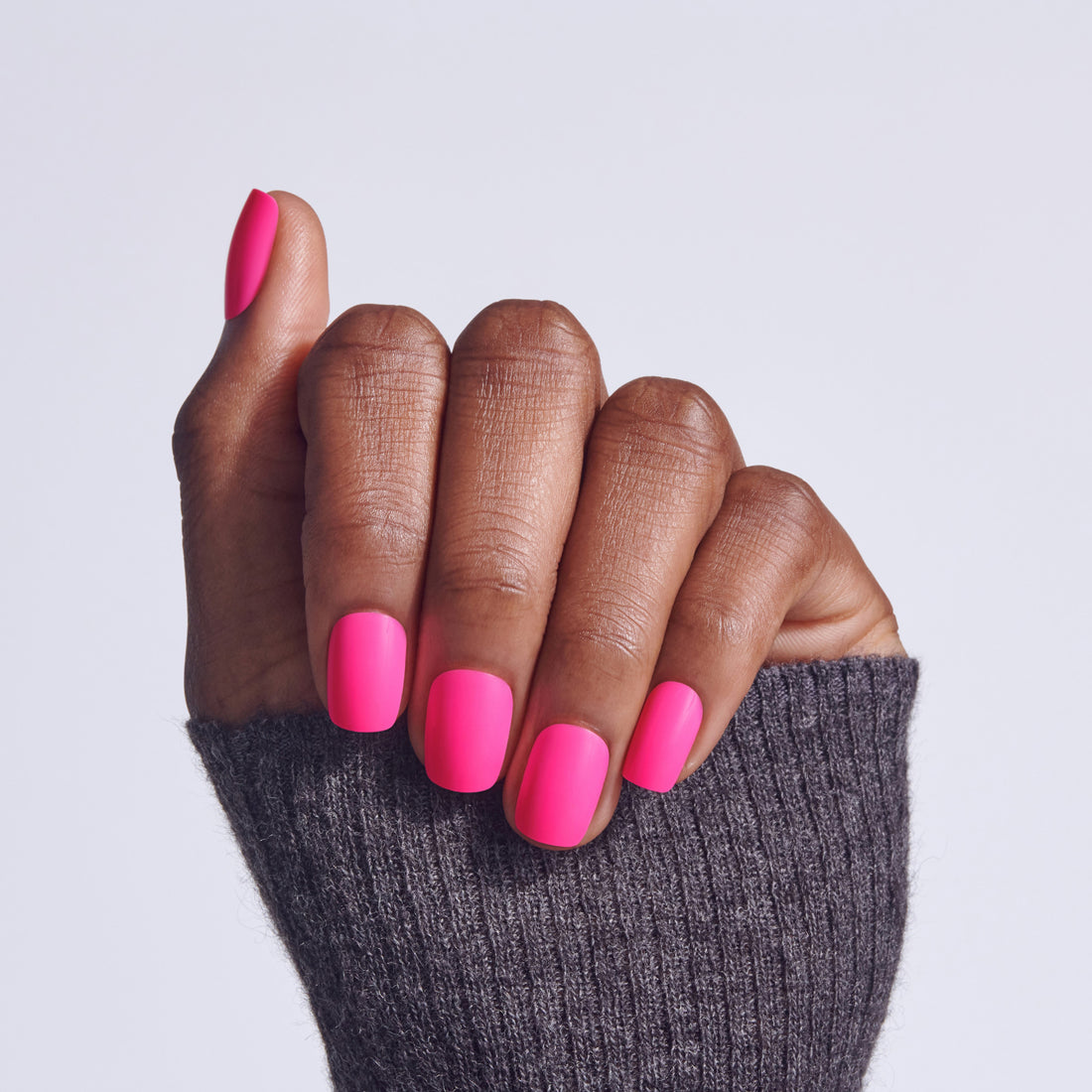 Neon Pink Matte Squoval Neon Pink Matte Squoval — Squoval Nails