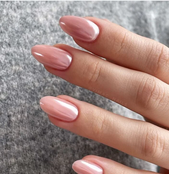Shimmer Glossy Visual Idea Shimmer Glossy Visual Idea — Old Money Nails