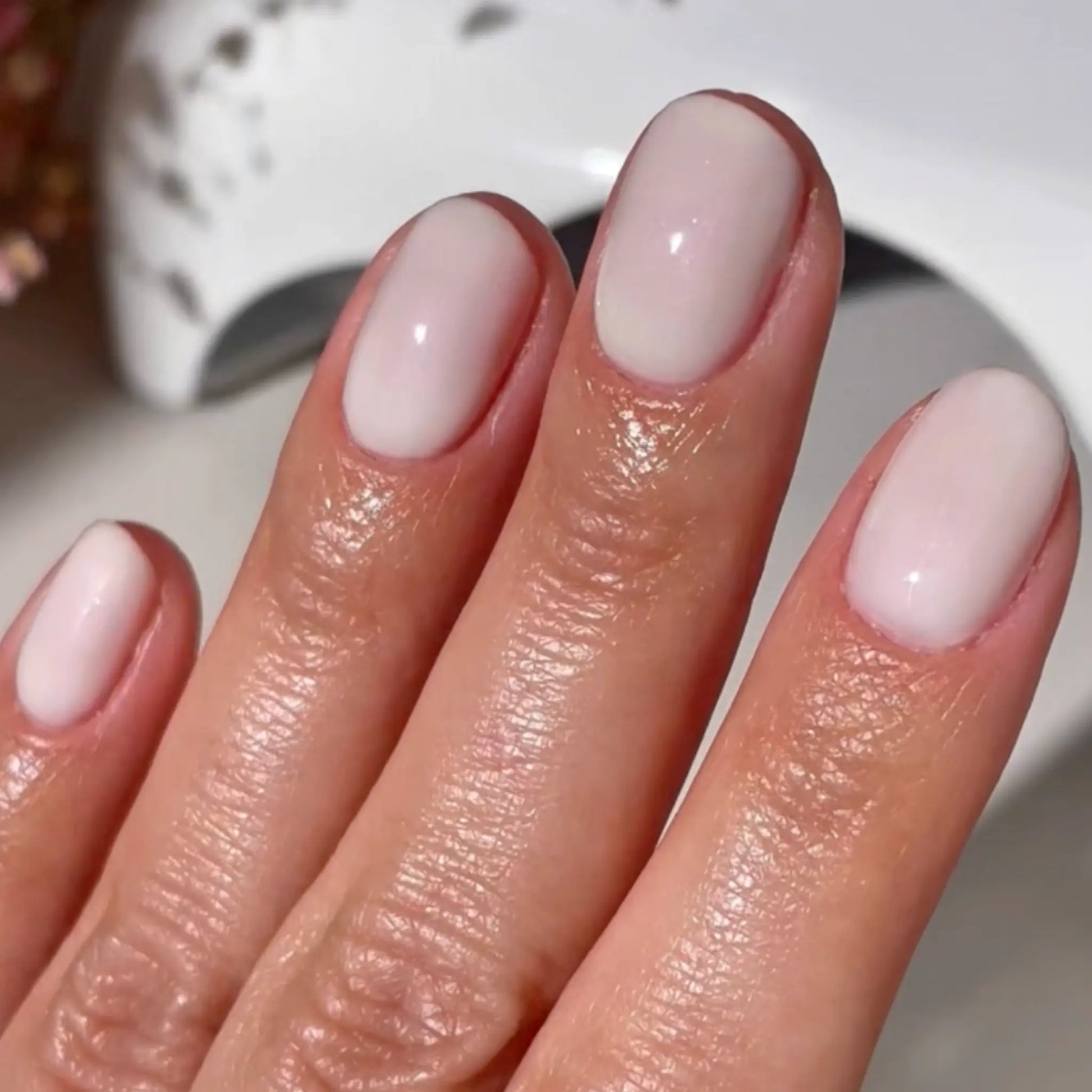 Glossy Subtle Shimmer Visual Idea — Gel Nails