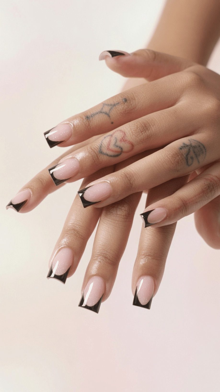 Flawless Black French Tips Flawless Black French Tips — Black French Tip Nails