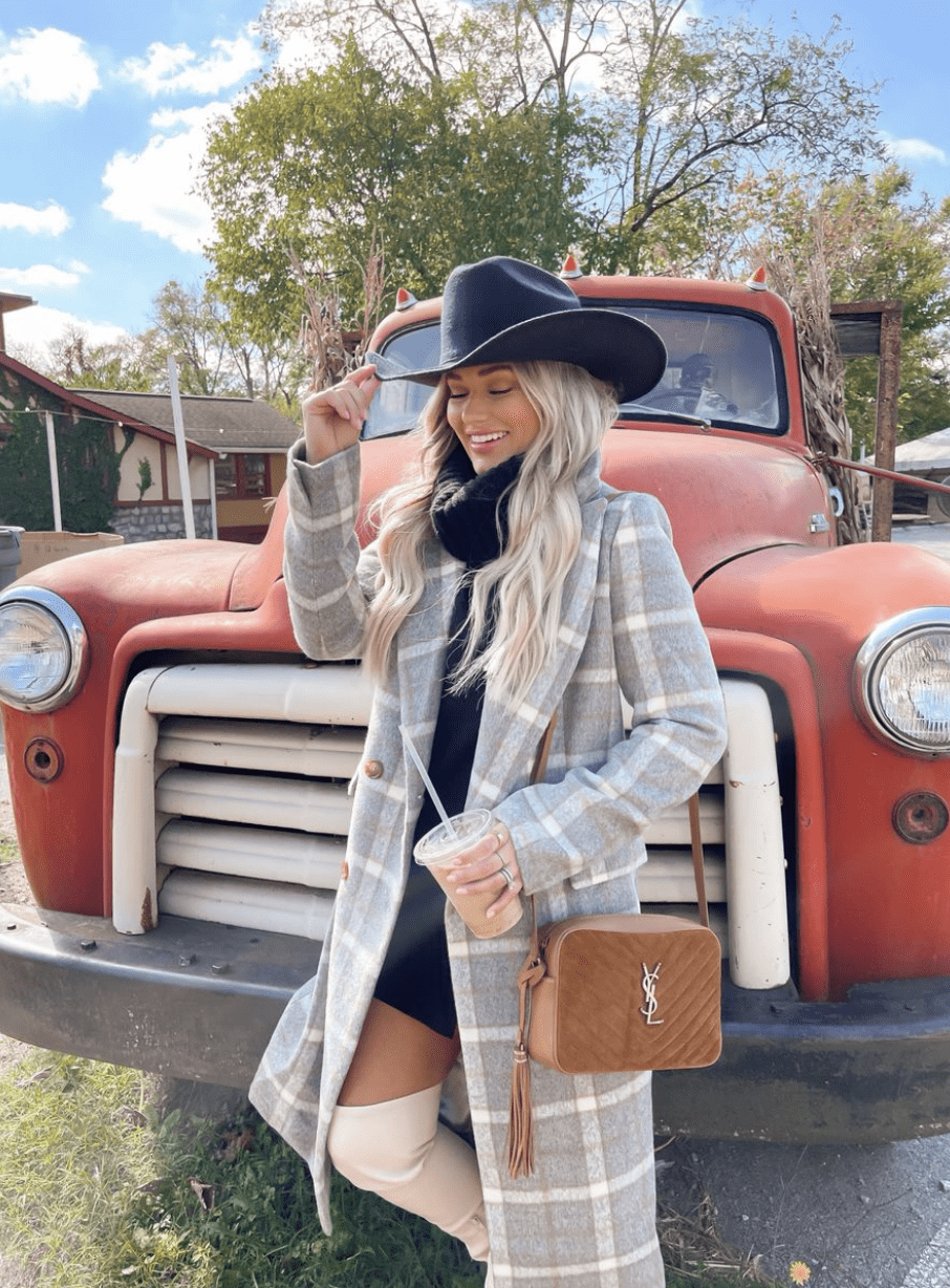Cream Knee-High Boots Outfit Idea Cream Knee-High Boots Outfit Idea — Nashville Outfits