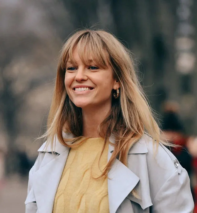 21 Birkin Bangs for Long Hair to Refresh Your Look