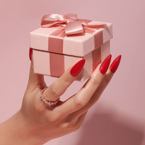Classic Vibrant Red Long Stilettos Classic Vibrant Red Long Stilettos — Date Night Nails