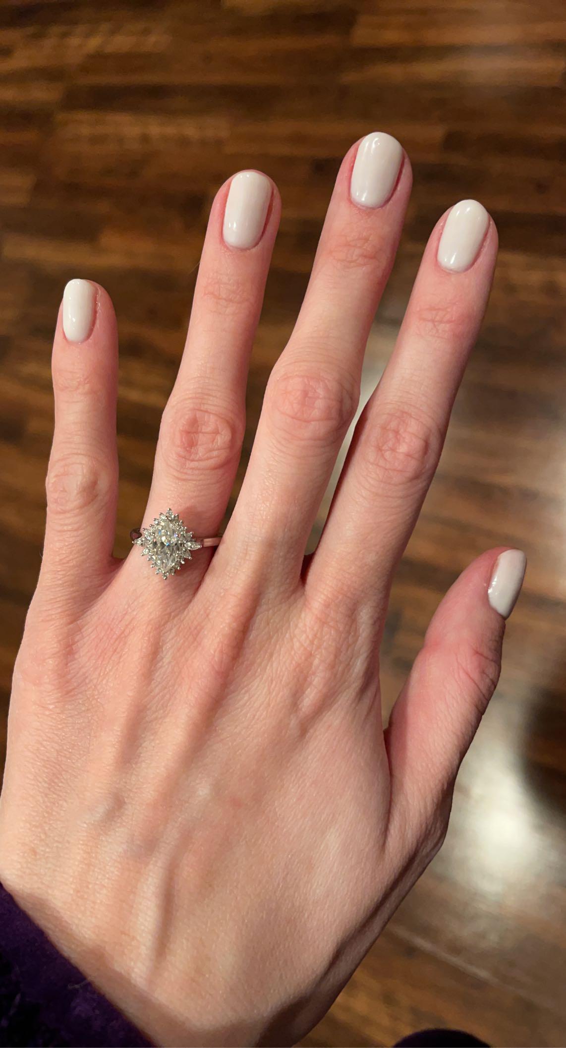 Short Oval Opaque Milky White Bridal Nails — Funny Bunny Nails
