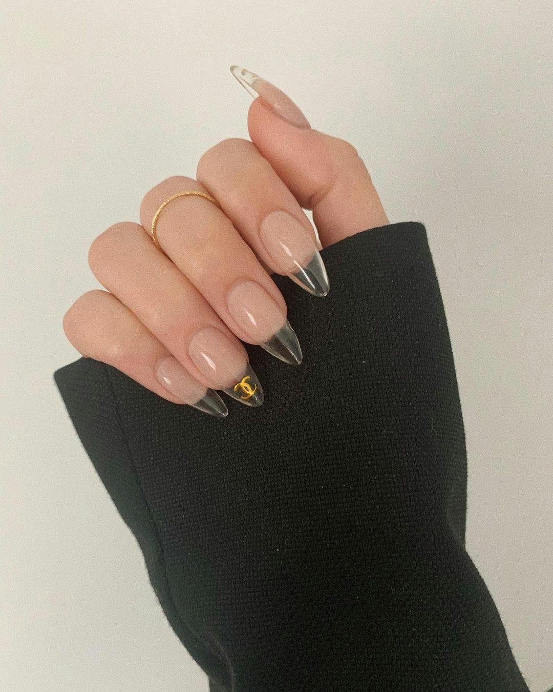 You Can Barely See the Newest Nail Trend—Translucent Plastic Nails - Nail Art Instagram Tr