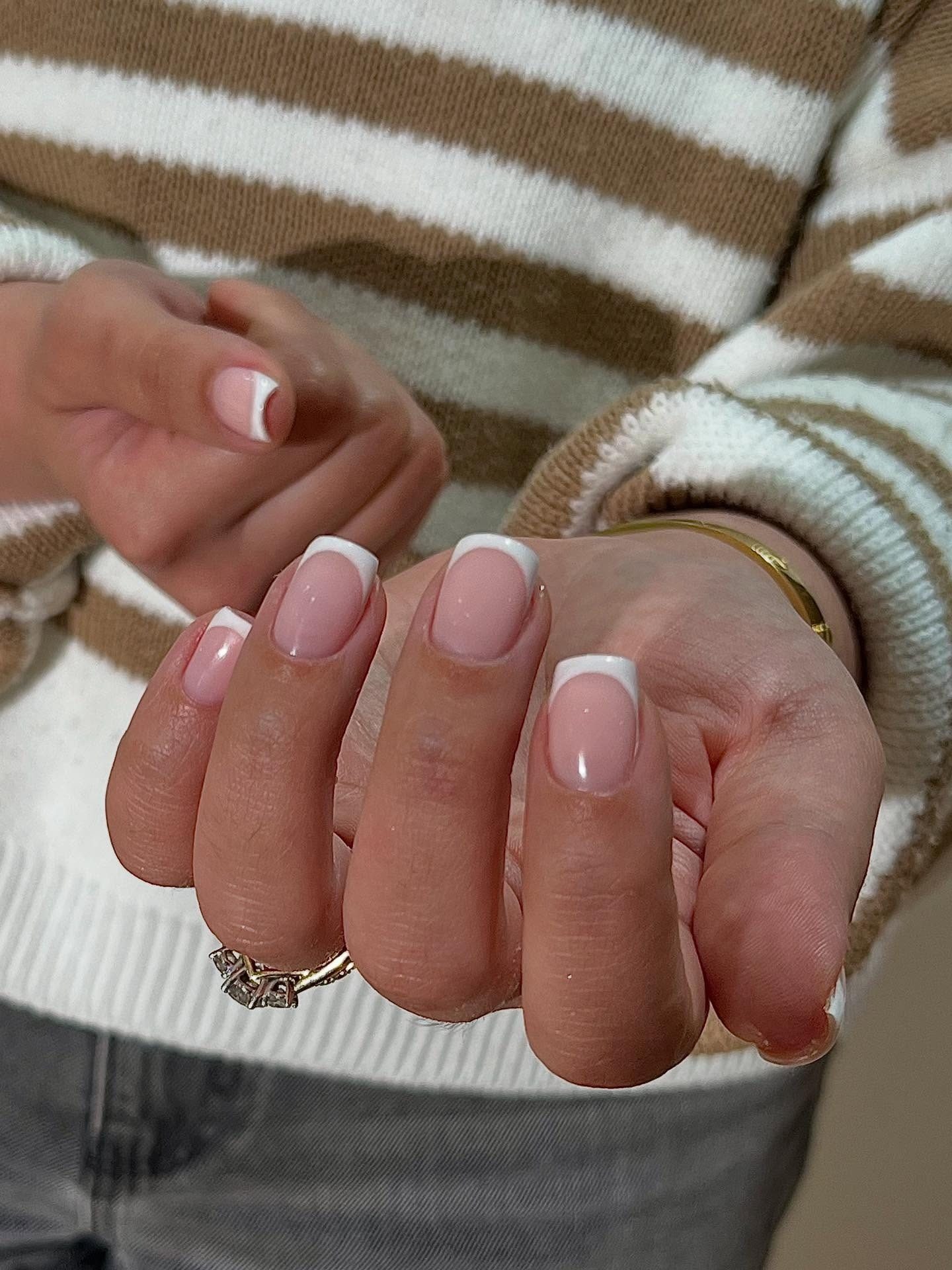 Classic Nude French Tips Classic Nude French Tips — Preppy Nails