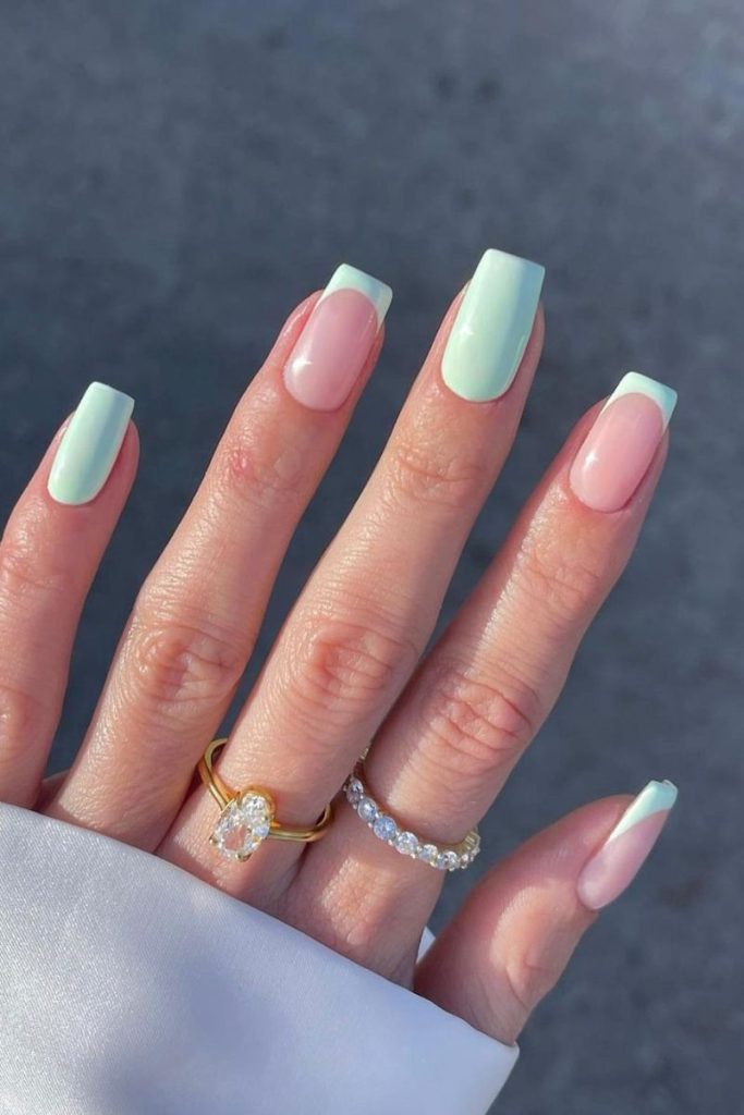 Sheer Pink Pastel French Tips — Pastel Nails