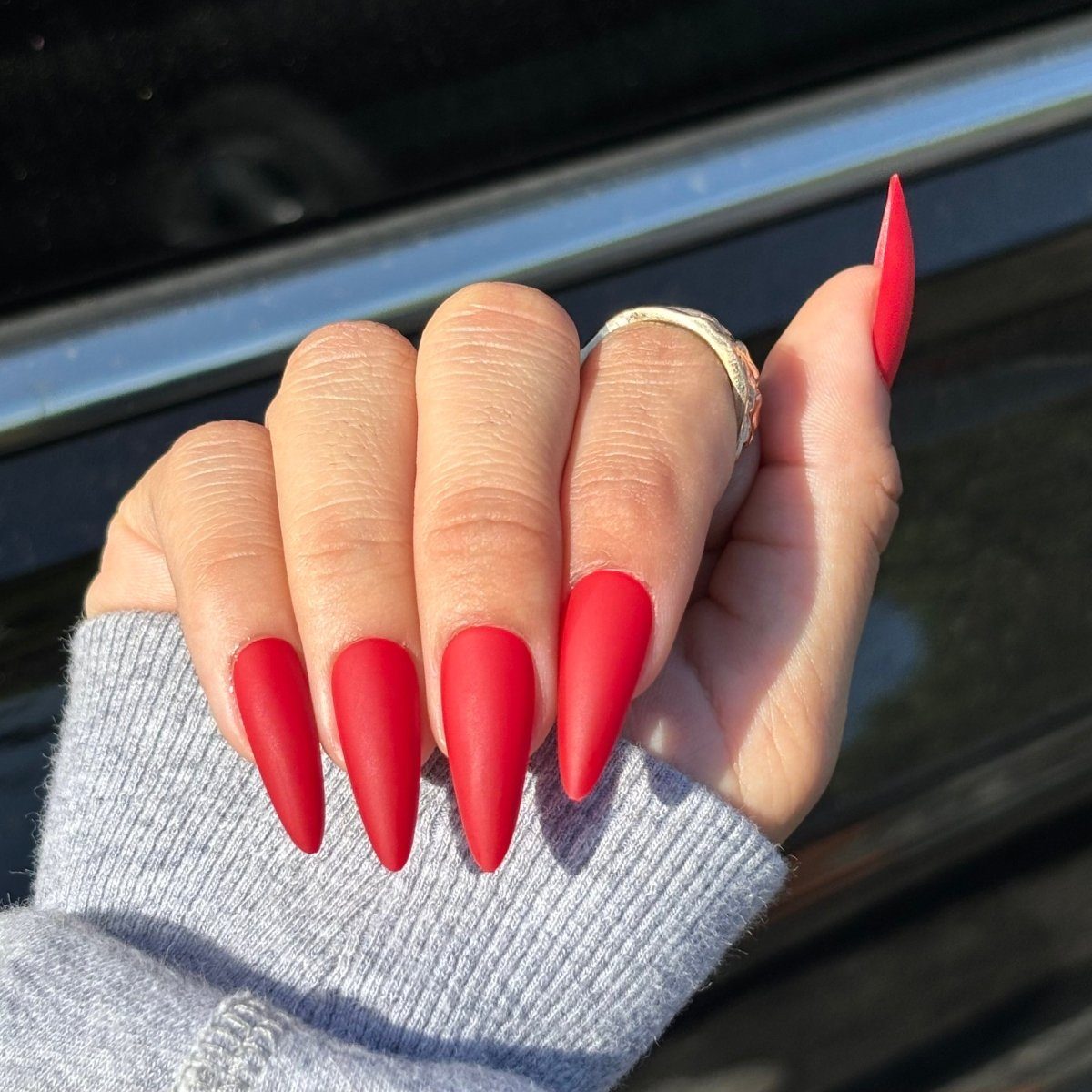 None Visual Idea — Matte Nails