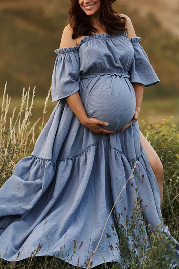 None Visible Outfit Idea — Maternity Photoshoot Outfits