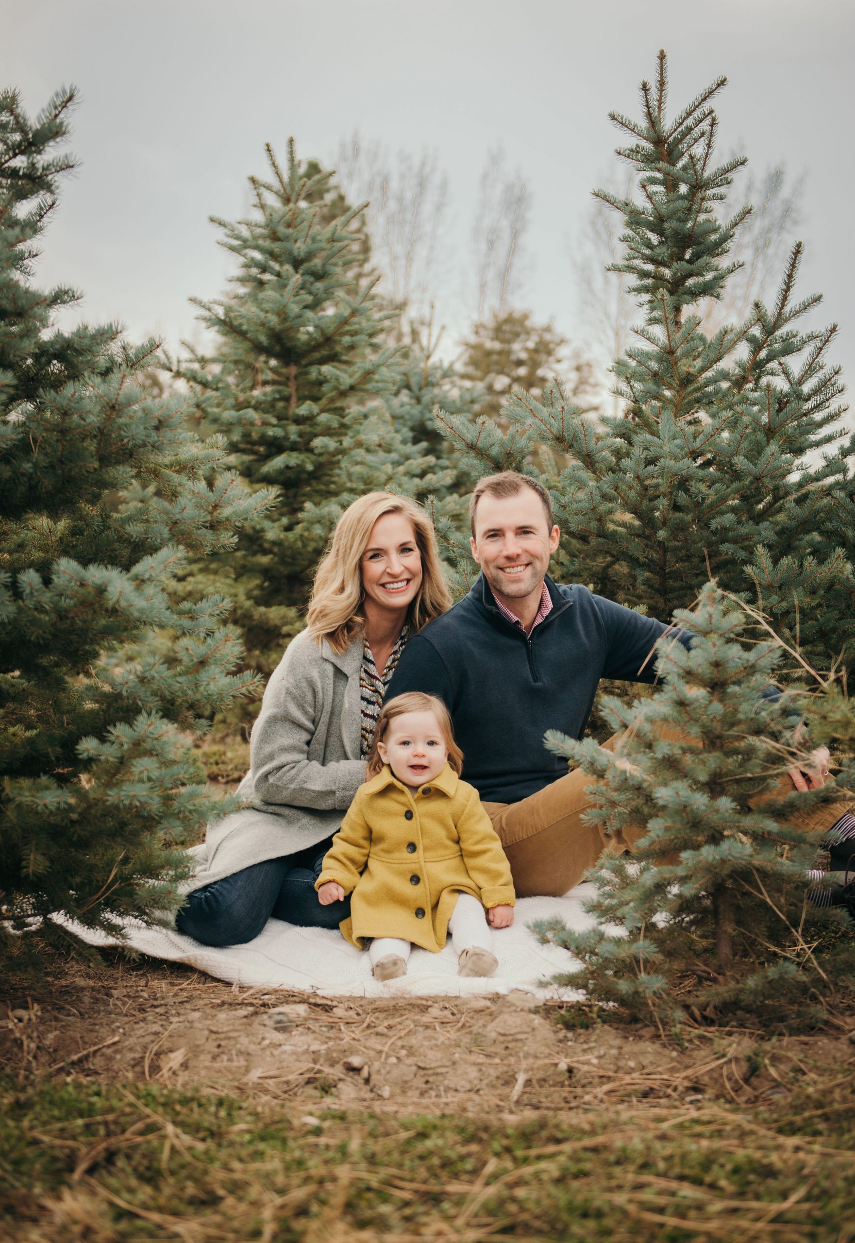 Woodland Wonders: Cozy Knits and a Pop of Yellow Coat Woodland Wonders: Cozy Knits and a Pop of Yellow Coat — Family Photo Outfits