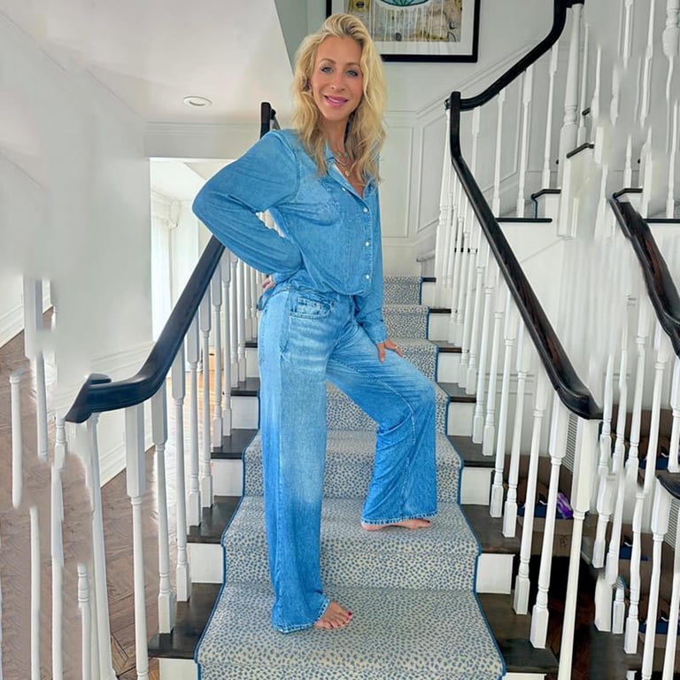 Gradient Denim Matching Set — Comfy Outfits