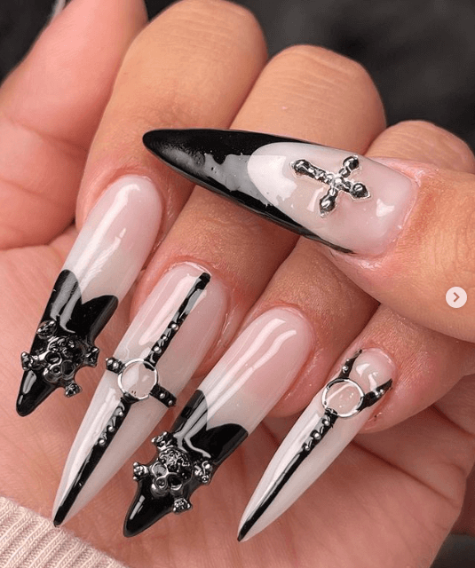 Glossy Metallic Visual Idea Glossy Metallic Visual Idea — Baddie Nails
