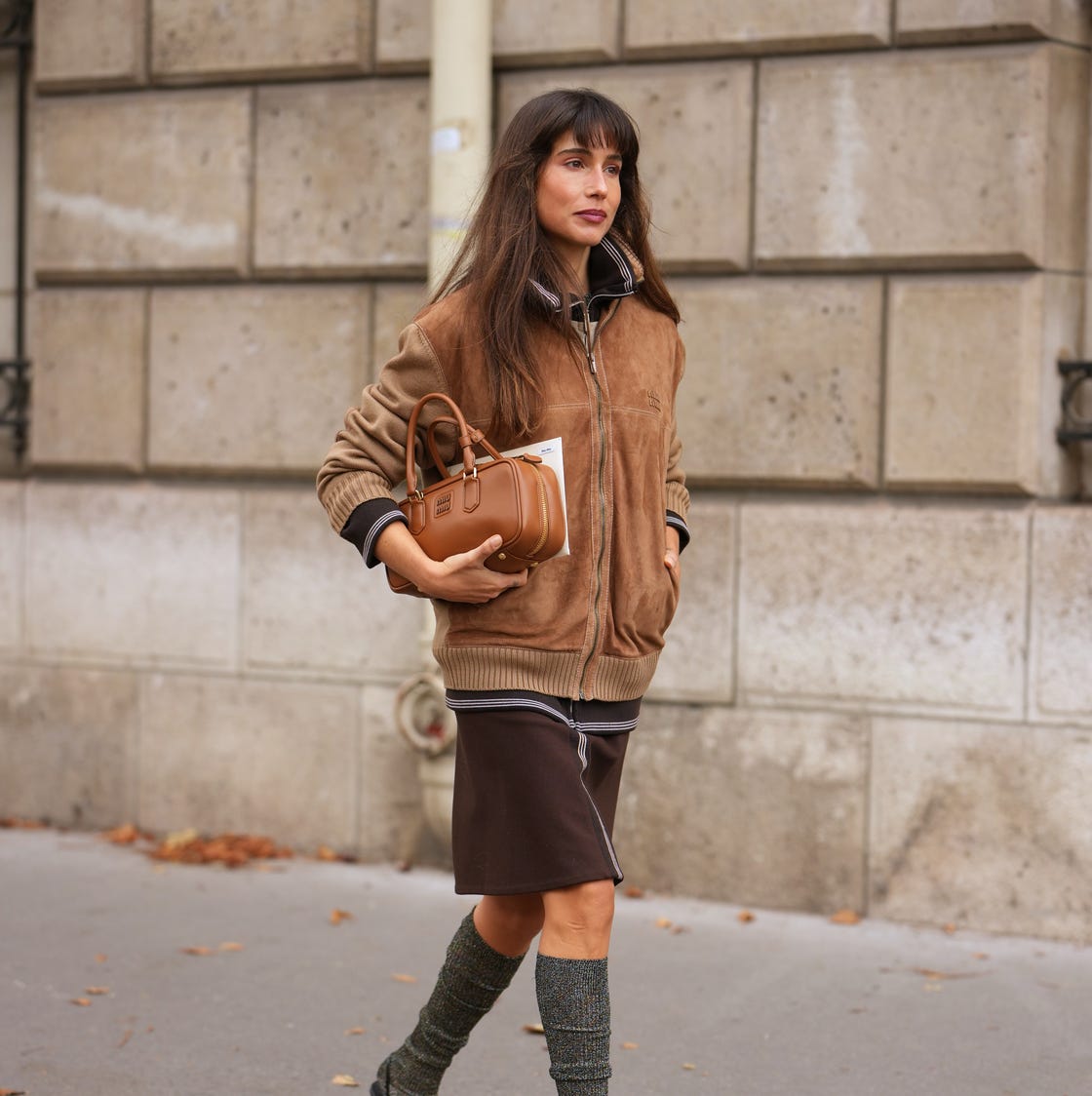 Cozy Brown Suede Bomber Jacket Look Cozy Brown Suede Bomber Jacket Look — Cute Outfits