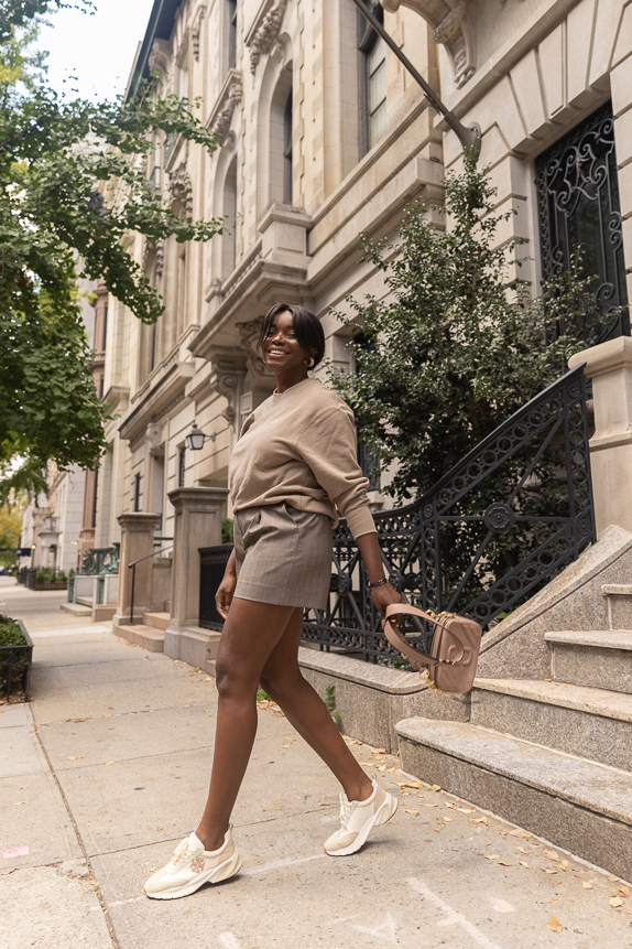 Cozy Shearling Jacket and Wide-Leg Trousers Cozy Shearling Jacket and Wide-Leg Trousers — Athleisure Outfits