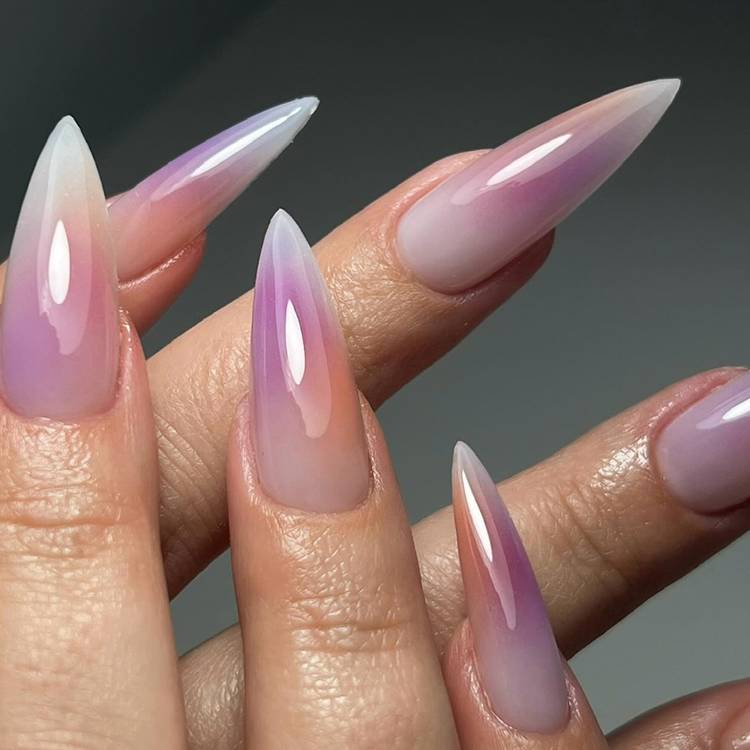 None Visual Idea — Stiletto Nails