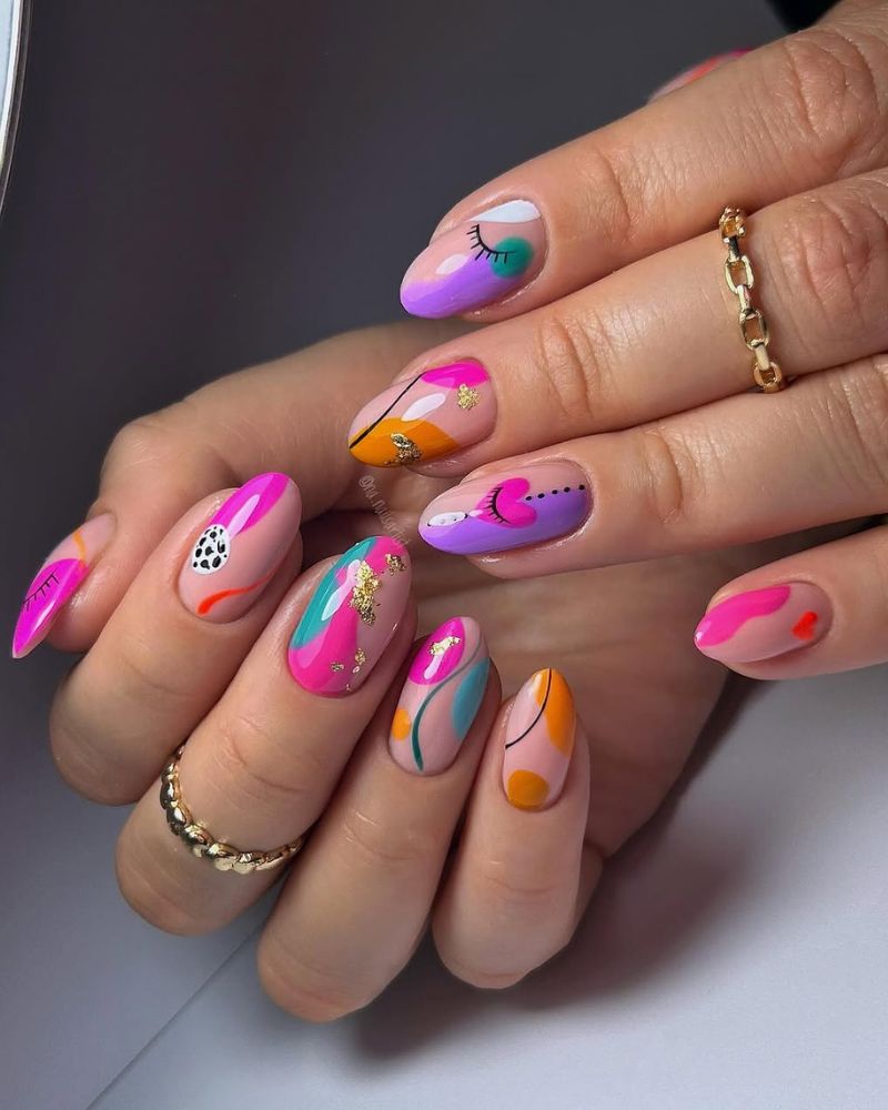 Bold Artistic Visual Idea Bold Artistic Visual Idea — Abstract Nails