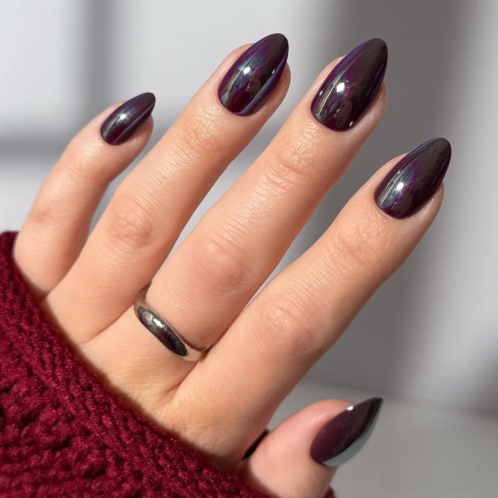 Deep Purple Iridescent Chrome Deep Purple Iridescent Chrome — Chrome Nails