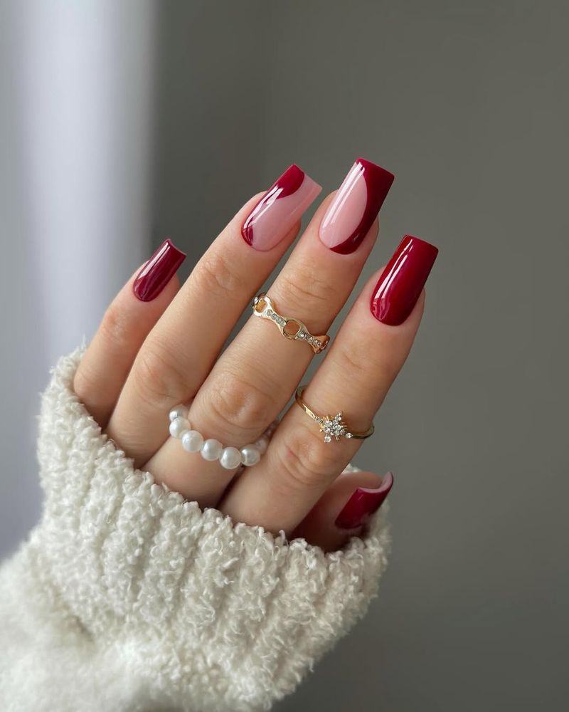 Abstract Wavy Lines In Nude And Pink Visual Idea — Classy Nails