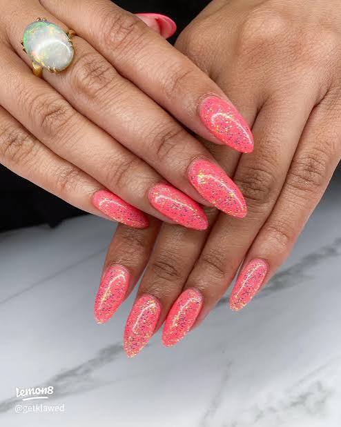 All-Over Glitter Visual Idea — Glitter Nails