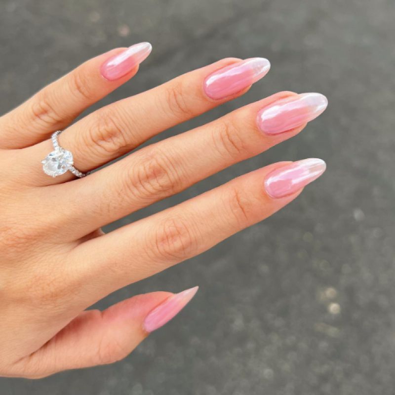 Classic Pale Pink Pearlescent Glaze Classic Pale Pink Pearlescent Glaze — Glazed Donut Nails