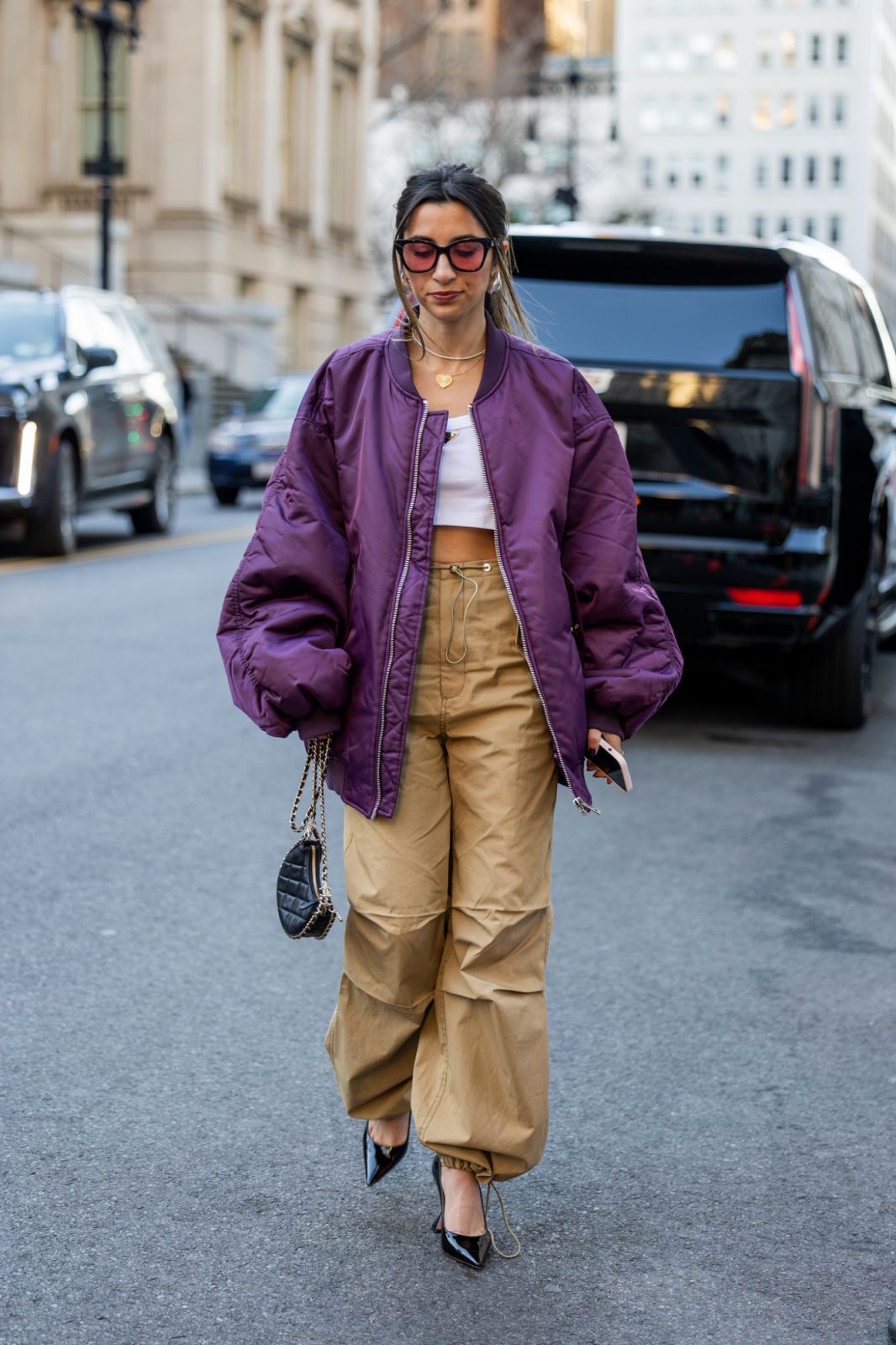 Street Style Casual Outfit Idea Street Style Casual Outfit Idea — Purple Outfits