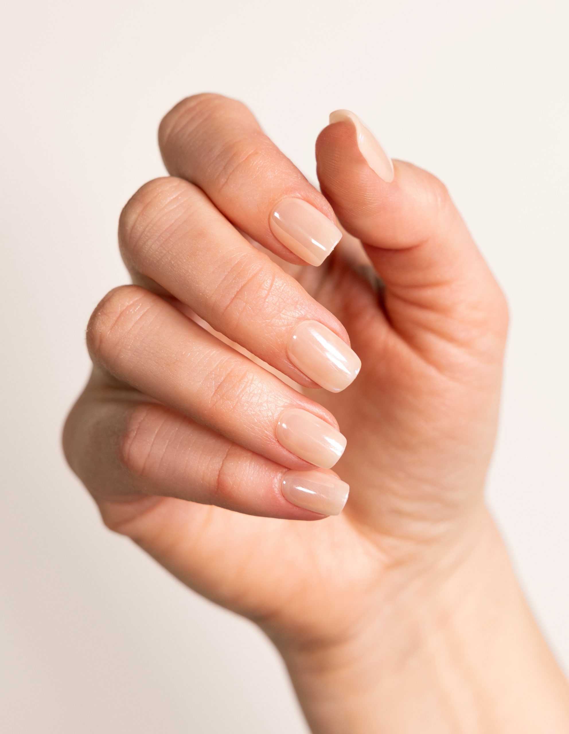 Natural Sheer Nude Square Nails Natural Sheer Nude Square Nails — Glazed Donut Nails