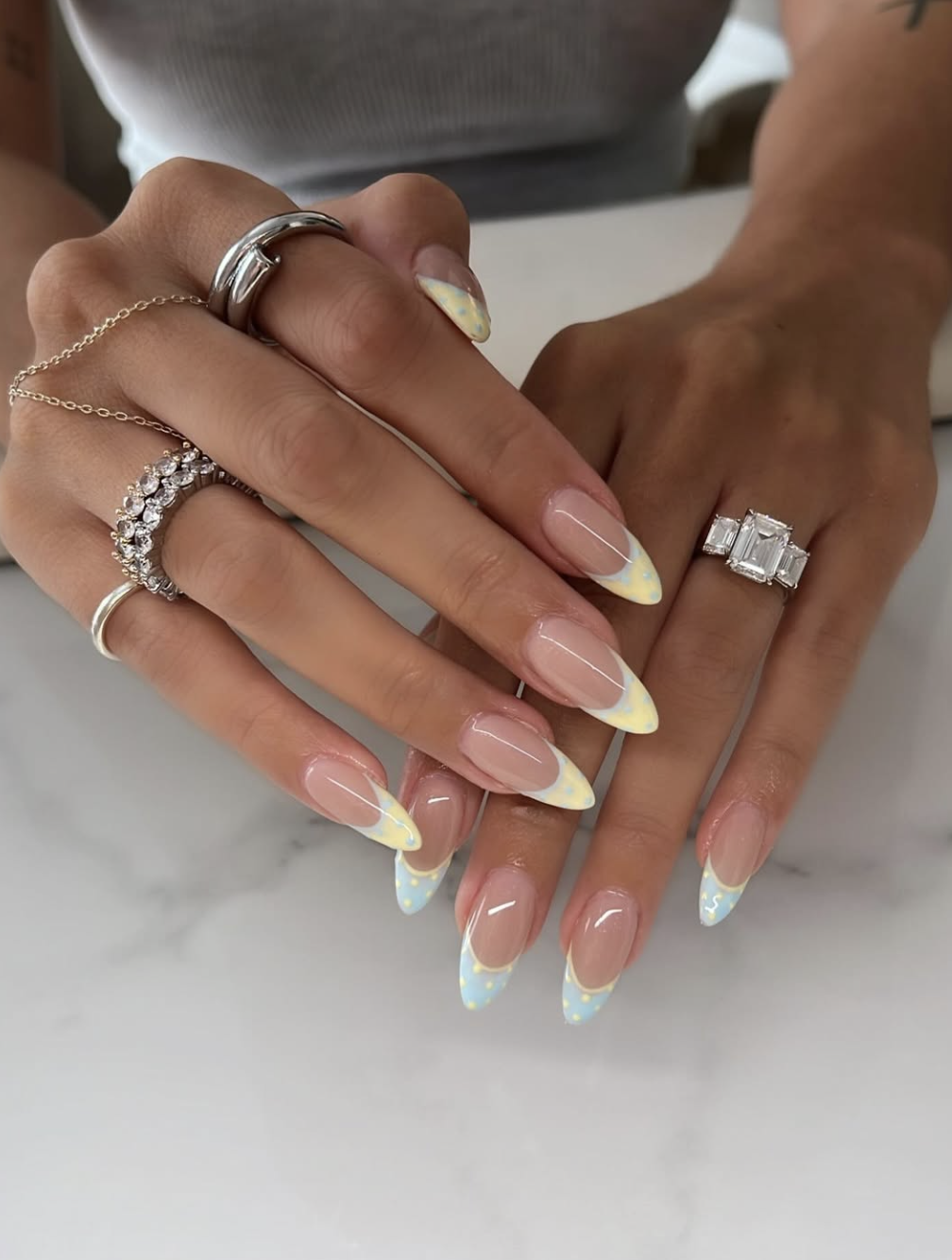 Spring Playful Visual Idea Spring Playful Visual Idea — Almond Nails