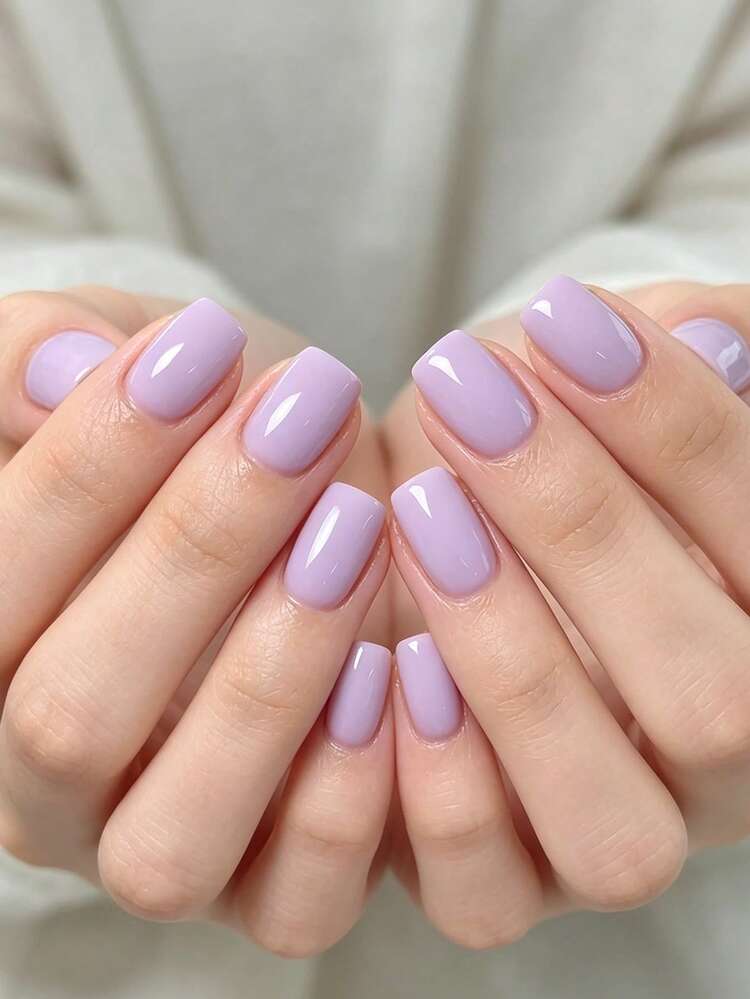 Short Square Pastel Lavender Gloss Short Square Pastel Lavender Gloss — Lavender Nails