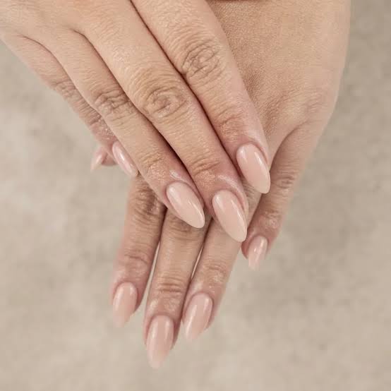 Short Oval Nude Glossy Both Hands Short Oval Nude Glossy Both Hands — Nurse Nails