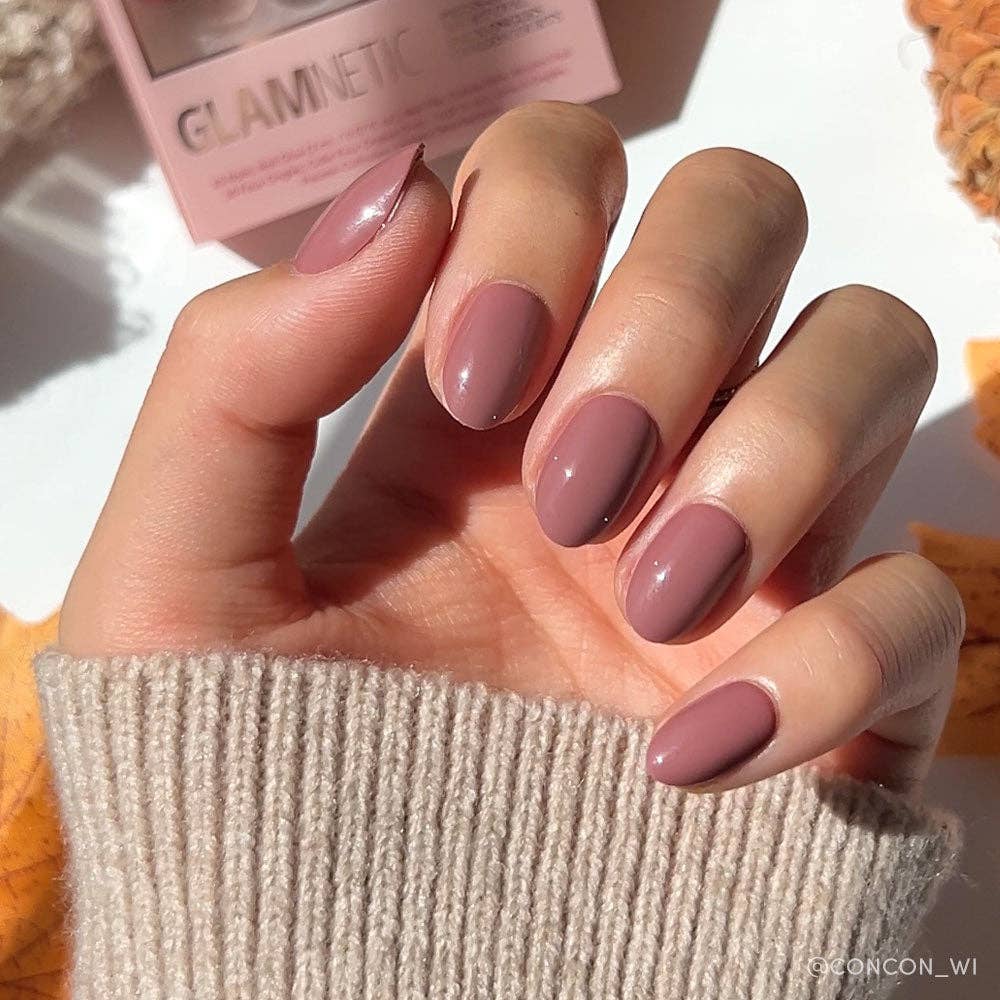Fall Visual Idea — Mauve Nails