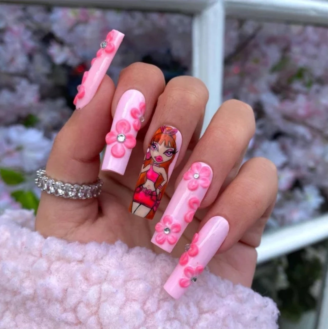 Glossy 3D Visual Idea Glossy 3D Visual Idea — Baddie Nails