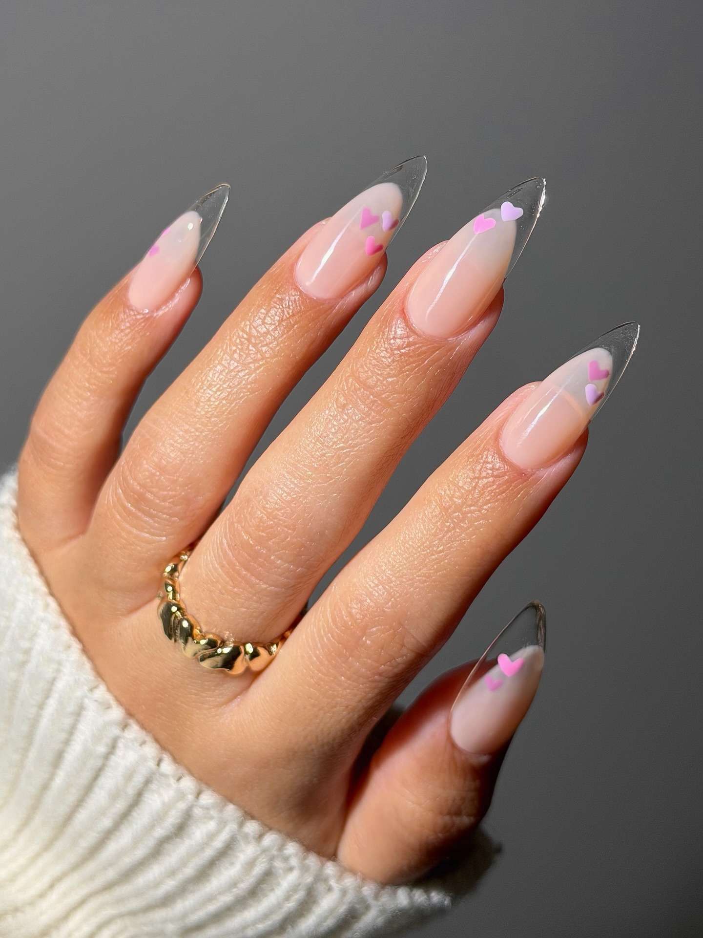 Valentines Playful Visual Idea Valentines Playful Visual Idea — Clear Nails