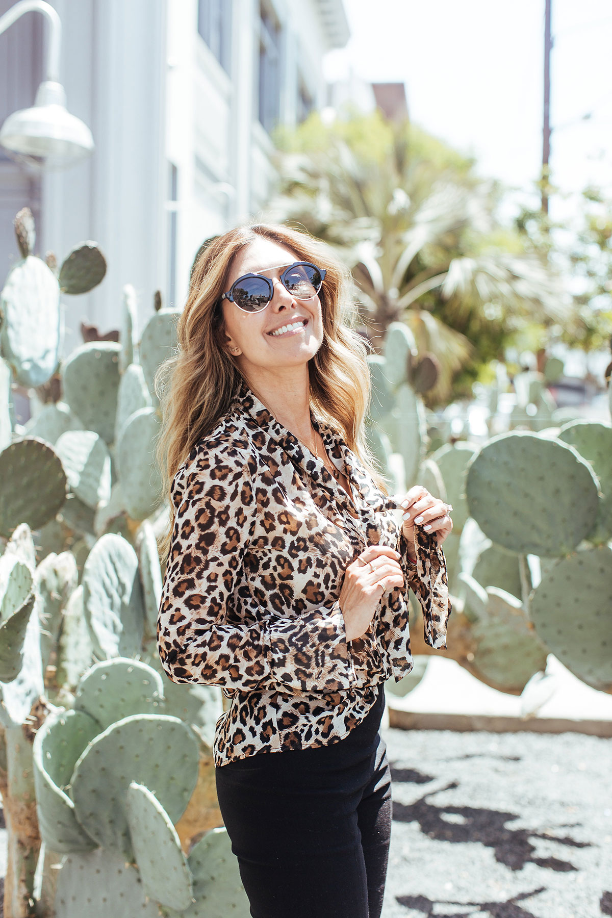 Leopard Print Silk Blouse for Smart Casual Leopard Print Silk Blouse for Smart Casual — Outfits for Women Over 50